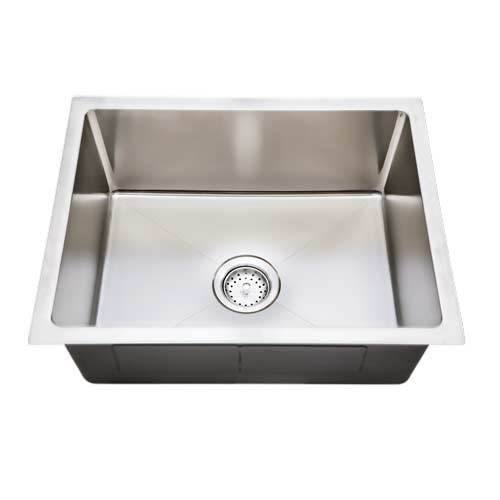 Envy Stainless Steel Sink, 18 Gauge, R15 Radius, Medium Single